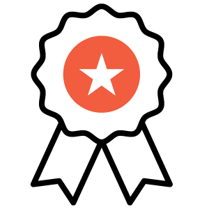 ICON: Award ribbon; results