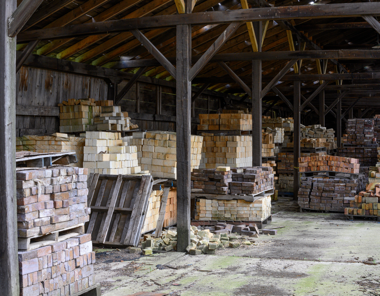 brickyard_sample-cropped Brickyard "shed" full of pallets upon pallets of bricks.